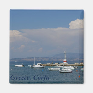 Imã Piscina, Corfu, farol velho, ímã
