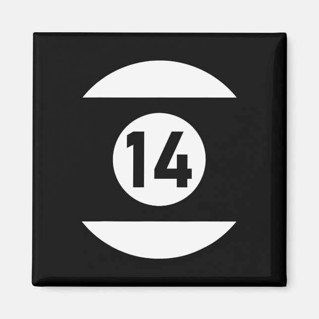 Imã Piscina Ll 14 Billiards Correspondentes Dão Fácil  (Frente)