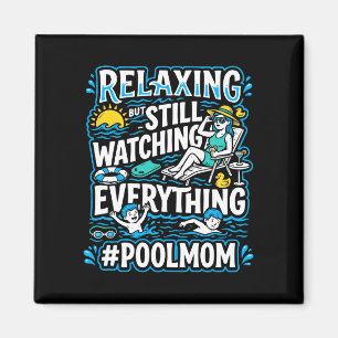 Imã Piscina masculina mãe nadando mamãe nadadora mamãe