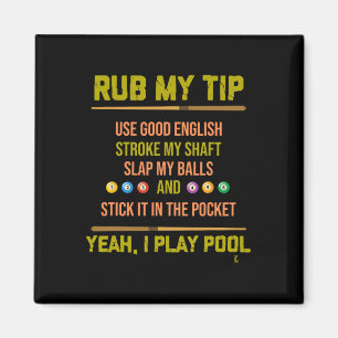 Imã Piscina Mesa Billiard Player Sports Billiard Gift