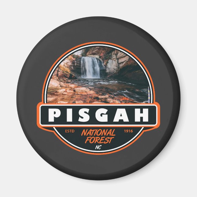 Imã Pisgah National Forest North Carolina Emblem (Frente)