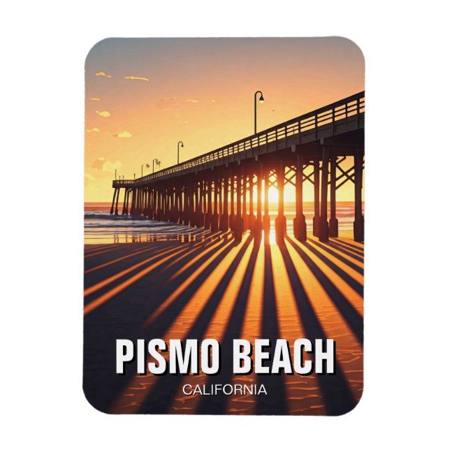 Ímã Pismo Beach Pier California (Vertical)