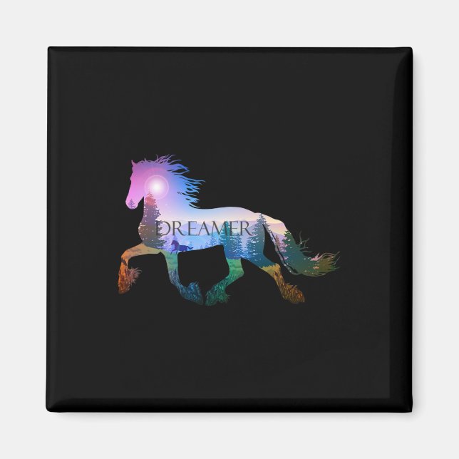 Imã Pista de Cavalo Andando de Cavalo (Frente)