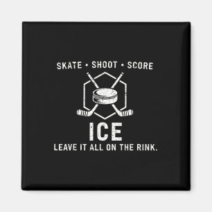 Imã Pista de Hóquei no Gelo Skate Shoot Score