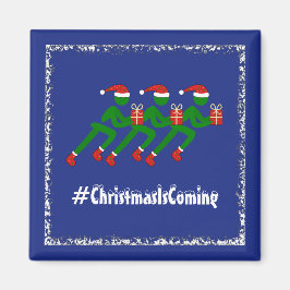 Imã Pistas de Natal com presentes de texto personaliza