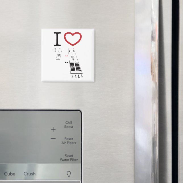 Imã Pistas do aeroporto de Torrance 29L e 29R - ímã (In Situ (Fridge))