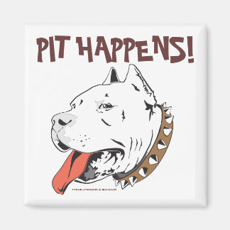 Imã Pit Acontece Engraçado Touro Terrier Magnet
