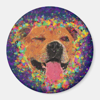 Imã Pit Bull Pop Art
