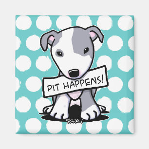 Imã Pit Happens Pit Bull Dog