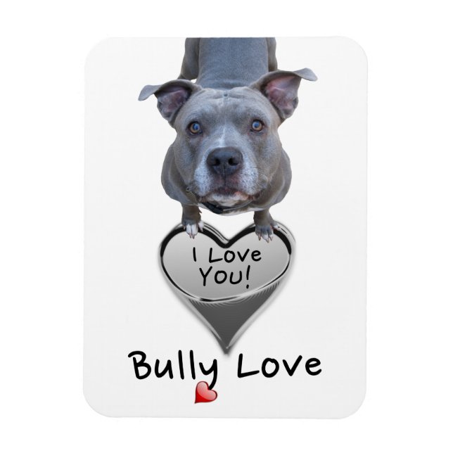 Ímã Pitbull Bully Love Magnet (Vertical)