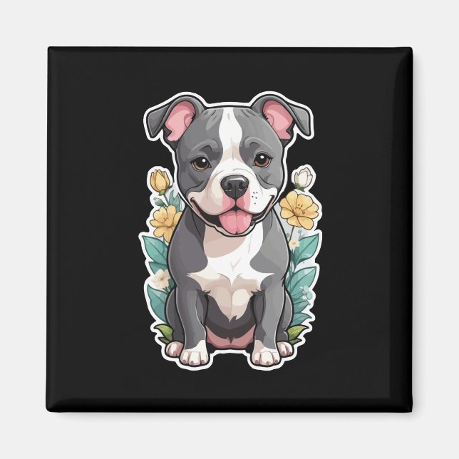 Imã Pitbull Lives Sticker (Frente)