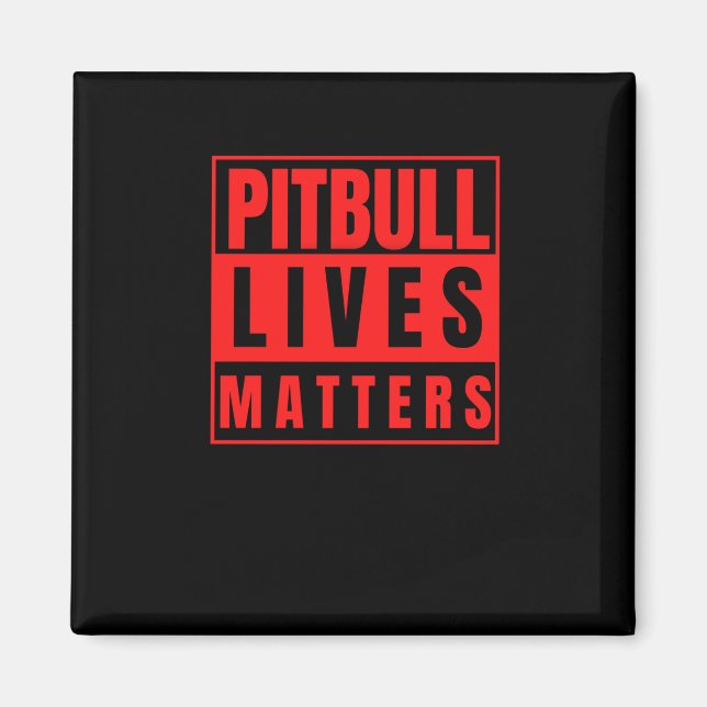Imã Pitbull Livres - Pitbull Stuff Dog Lover Sticker (Frente)
