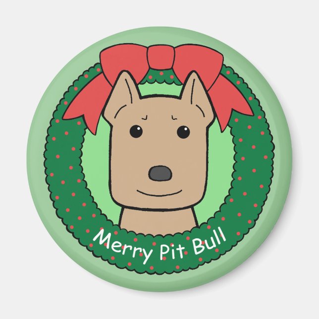 Imã Pitbull Natal (Frente)