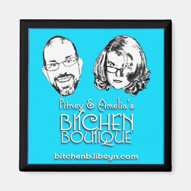 Imã Pitney e Amelia Large Magnet (Frente)