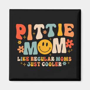 Imã Pittie Mãe Pitbull Mãe Cachorro Dia de as mães
