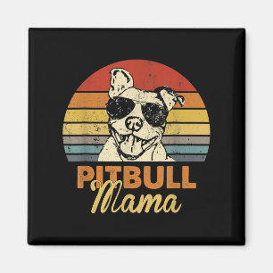 Imã Pittie Mama Pitbull Cachorro Mãe Dia de as mães En