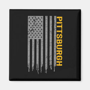 Imã Pittsburgh Estados Unidos Bandeira Patriótica Amer