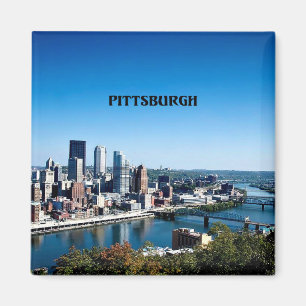 Imã Pittsburgh, fotografia no horizonte da Pensilvâni