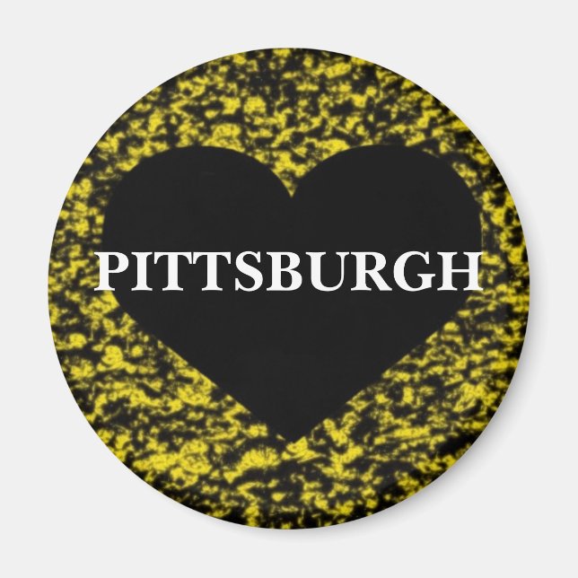 Imã Pittsburgh Heart (Frente)