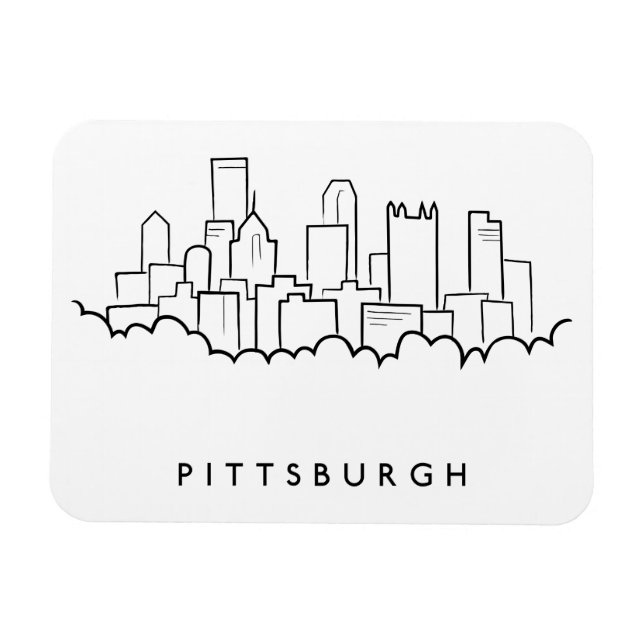 Ímã Pittsburgh Pensilvânia (Horizontal)