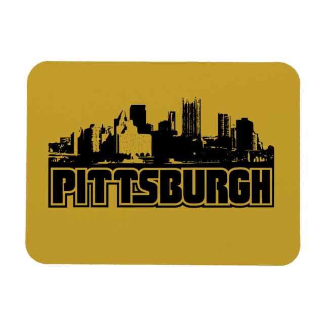 Ímã Pittsburgh Skyline (Horizontal)