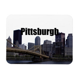 Ímã Pittsburgh Skyline com Pittsburgh no Sky Magnet