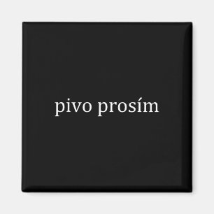 Imã Pivo Prosim Cerveja Por Favor Língua Tcheca Praga