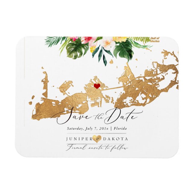 Ímã PixDezines Elegante Dourado mapa oeste, coração DI (Horizontal)