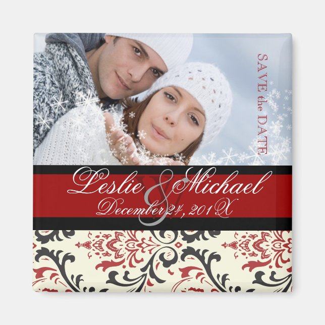 Imã PixDezines Rossi Damask, data de salvamento da fot (Frente)