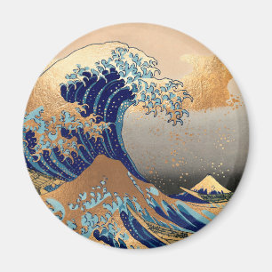 Imã PixDezines Vintage, Excelente Wave, Hokusai 葛 