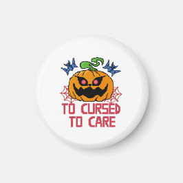 Imã Pixel Art Halloween Pumpkins, Skulls & Bats