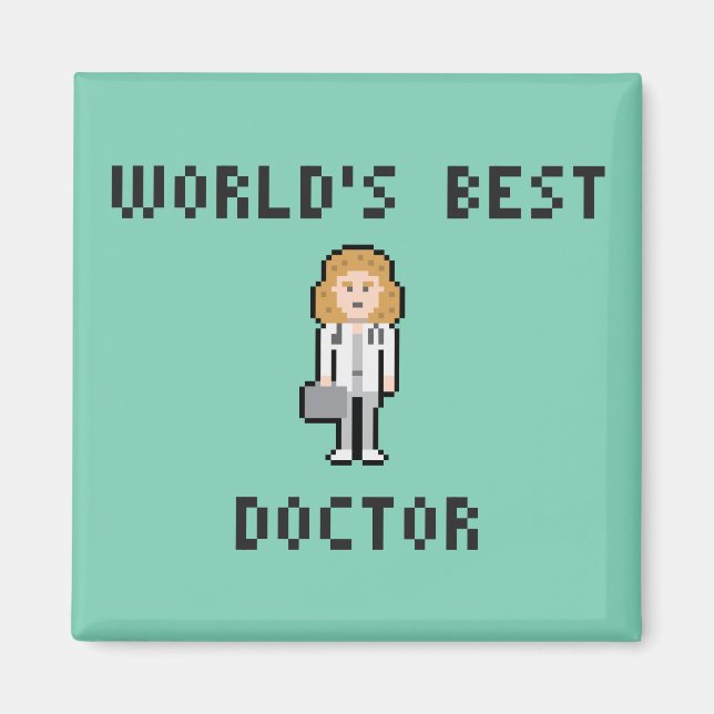 Imã Pixel Female Doctor Magnet (Frente)