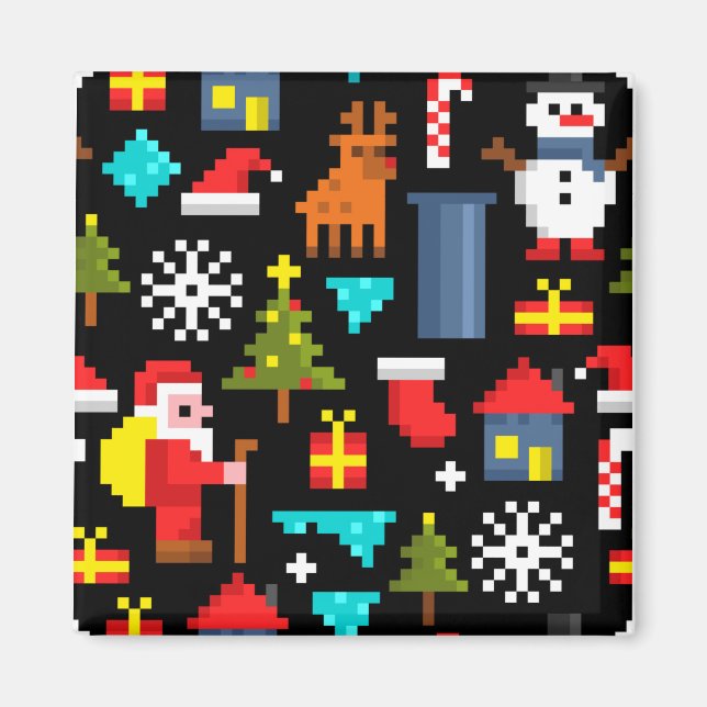 Imã Pixel Natal (Frente)