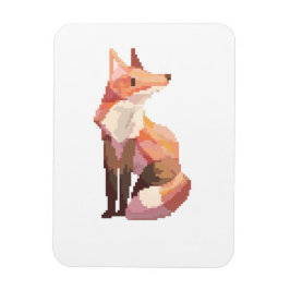 Ímã Pixelart, vos, Pixel art, Fox,