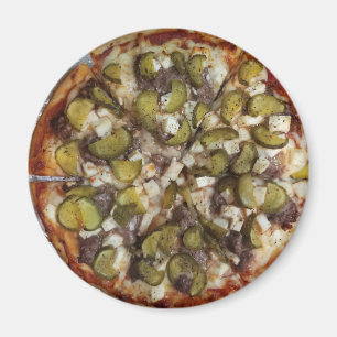 Imã Pizza da salmoura de aneto