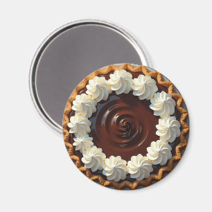 Imã Pizza de chocolate com creme chicotado