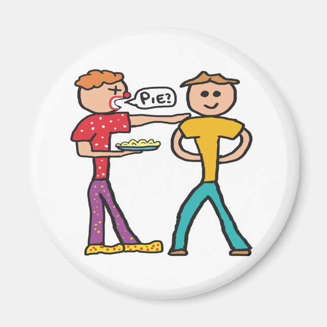 Imã Pizza De Pé Na Face (Frente)