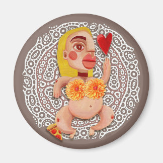 Imã Pizza Diva Refrigerador Magnet