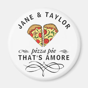 Imã Pizza do amor personalizada