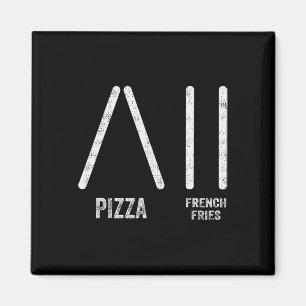 Imã Pizza E Batatas Fritas Esqui Estilo - Esqui Divert