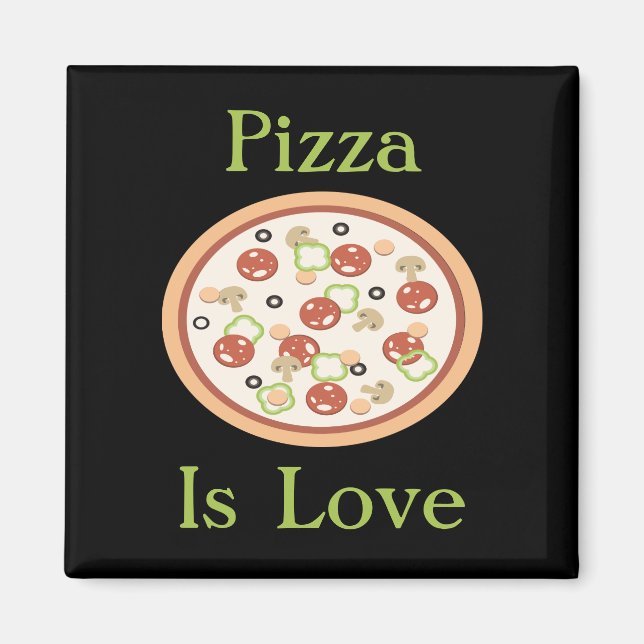 Imã Pizza é um ímã de amor (Frente)