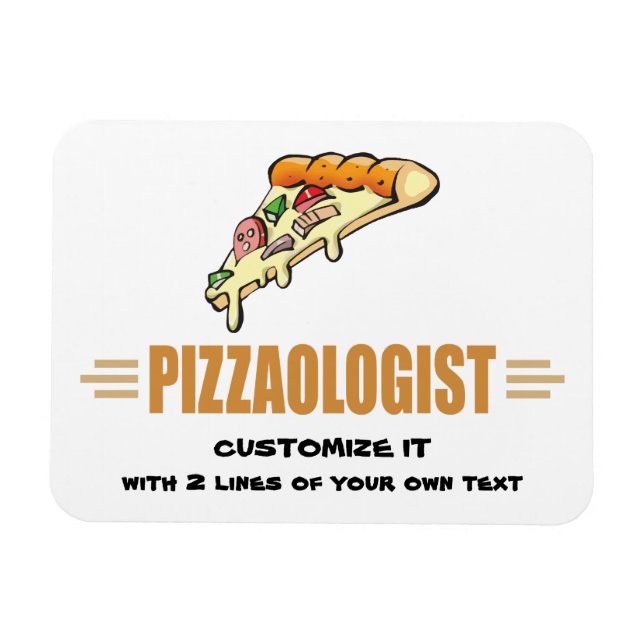 Ímã Pizza Engraçada (Horizontal)