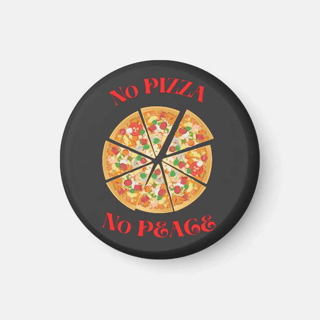 Imã Pizza Engraçada (Frente)