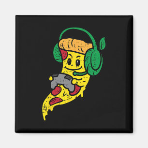 Imã Pizza Gamer Video Games Comida Divertida Homens Me