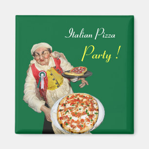 Imã PIZZA ITALIANA,verde