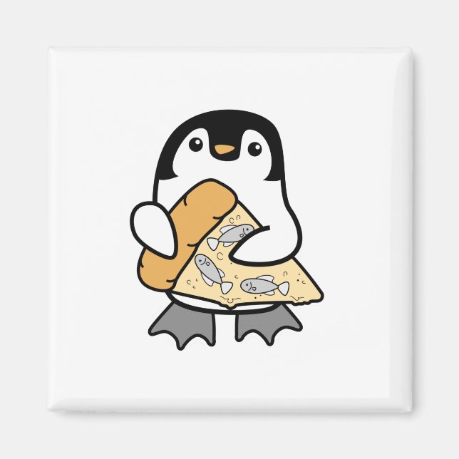 Imã Pizza Penguin (Frente)
