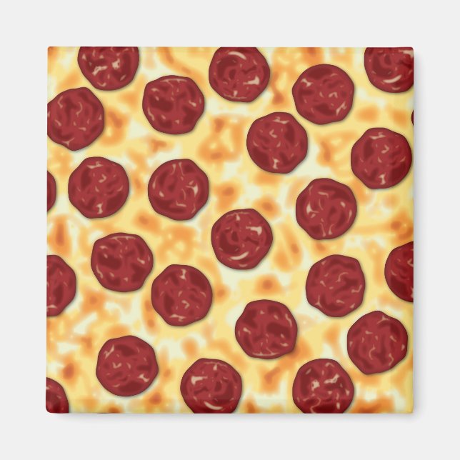Imã Pizza Pepperoni (Frente)