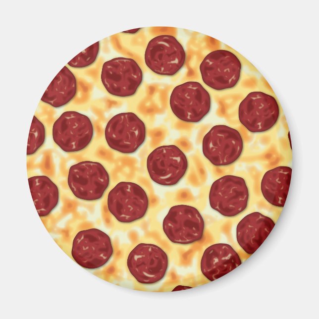 Imã Pizza Pepperoni (Frente)