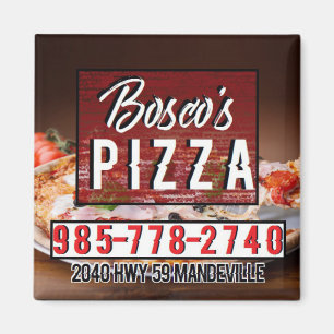 Imã Pizza quadrada do ímã de Bosco