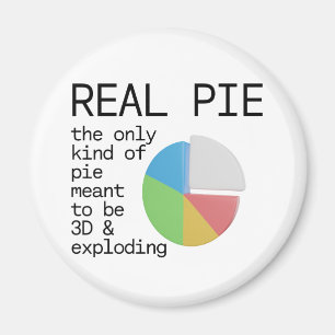 Imã Pizza real - o único tipo de torta deveria ser 3D